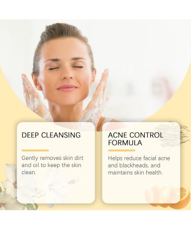 Gentle Honey Foam Facial Cleanser - Hydrating Oil-Control & Acne-Fighting Face Wash For All Skin Types(3PCS) 1 Count (Pack of 1) - Buy Online on GoSupps.com
