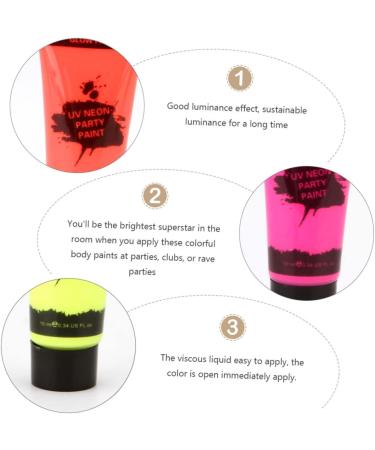  Beavorty Beavorty 2 Pack Safe Body Paints 10ml UV Reactive Face Paints No Harmful Chemicals For Night Events 8 Pieces X 2 - Buy Online on GoSupps.com