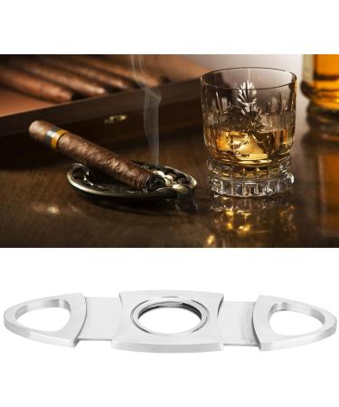 Cigar Holder Leather Cigar Case Premium 2 Finger Leather Cigar Case Cigar Case with Cutter Cigar Travel Case for Men Cigar Accessories Include Stainless Steel Cigar Cutter - Buy Online on GoSupps.com