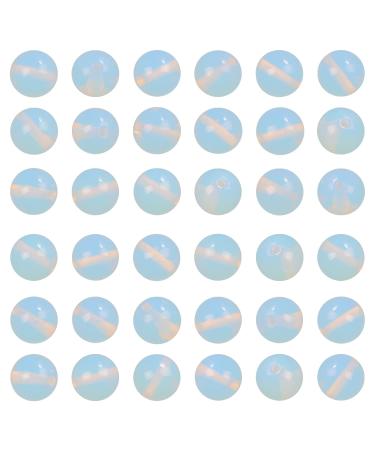 Bymitel 4mm Synthesized Opalite Round Beads Gemstones Genuine with 210pcs DIY Jewelry Making Unisex (4mm 210pcs, Synthesized Opalite) Opal 4mm 210pcs