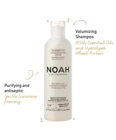 Buy Noah Hair 1.1 Volumizing Shampoo - Organic & Best for Natural Beauty - Essential Oils & Hydrolysed Wheat Protein - 8.5 fl.oz (250 ml) - International Shipping - Buy Online on GoSupps.com