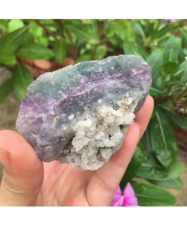 Uspick Natural raw Rainbow Fluorite Rock 1pc Crystal - Buy Online on GoSupps.com