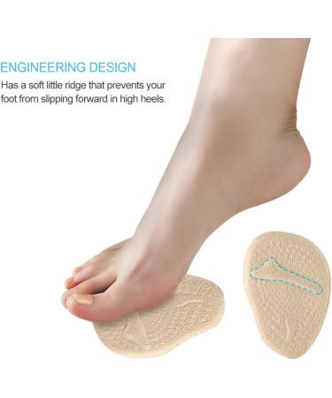 Ball of Foot Cushions | Grade Silicone Anti-Slip Gel Insoles for Women - Pain Relief All Day | 2 or 4 Pairs - Buy Online on GoSupps.com