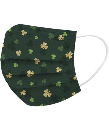 WEXCV 10-Piece St. Patrick's Day Mundschutz | Breathable Green Pattern Face Masks for Men & Women - Buy Online on GoSupps.com