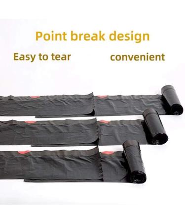 RTBQJ-AT 15L Heavy-Duty Garbage Bags with Pulling Tape & Handles - Tearproof Liquid-Tight 120 Pack (50x55cm) - Ideal for International Shipping - Buy Online on GoSupps.com