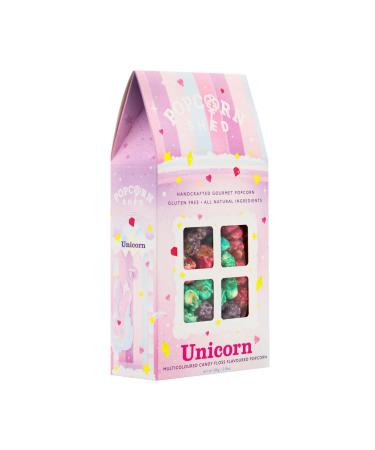 Popcorn Shed Unicorn Gourmet Popcorn Gift Box Multicoloured Candy Floss Caramel Popcorn Natural and Gluten Free Movie Night Snack 80 g Caramel 80.00 g (Pack of 1)