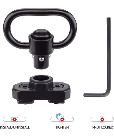 BOOSTEADY QD Quick Detach Sling Swivel - Durable Two Point Sling Mount for Secure Firearm Carry - International Shipping Available - Buy Online on GoSupps.com