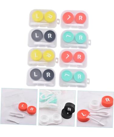 Homsfou 8-Pack Contact Lens Container & Solution | Practical Glasses Box & Lens Remover for Colored Contacts - Buy Online on GoSupps.com