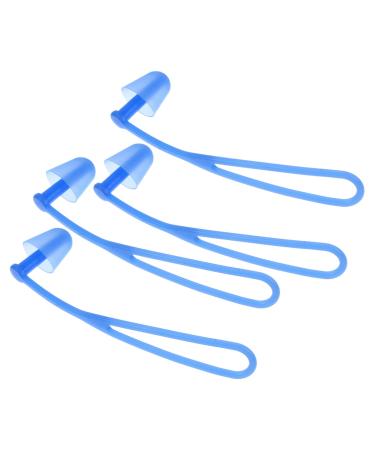 Hemoton 4 Pairs Earplugs with Hanging Rope Kid Ear Plugs Kids Ear Buds Earplug Cord Earplugs for Underwater Earplug Waterproof Earplug Ear Plugs for Earphone Cable Diving Men and Women
