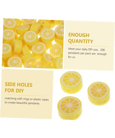 Lurrose 1000 Pieces Hot Pearls - Sound Fruit Tone Handicrafts for Cake Decoration & Handmade Earrings - Lemon Slices for Tinkering & Charm - 5 Pieces (1x0.5cm) - Buy Online on GoSupps.com