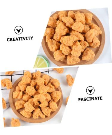 Abaodam 40 Pcs Simulation Popcorn Chicken Simulated Chicken Wings Baked Chicken Nuggets Realistic Roasted Chicken Store Supplies Faux Fried Chicken Toys Pvc Drumstick Child Chicken Popcorn - Buy Online on GoSupps.com