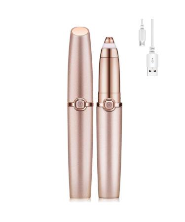 Rechargeable Eyebrow Trimmer,Elisabeh Eyebrow Shaver Hair Remover for Women, Women Eyebrow Trimmer with LED Light