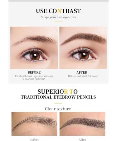 Blapee Eyebrow Pencil Blapee Magic 4 Tip Brow Pencil Long-Lasting Waterproof Natural Lift & Snatch Eyebrow Microblading Pen Long-Lasting Waterproof Natural Eyebrow Hair (04#) - Buy Online on GoSupps.com