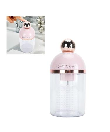 AUNMAS Battery Powered Electric Facial Cleanser Foam Cup - 500ml Waterproof Bubble Maker for Home & Travel | Pink Face Wash Bottle - Buy Online on GoSupps.com