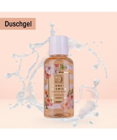 Accentra Women's Shower Set Gift Box - Honey Jasmine Care Set with Shower Gel & Body Lotion | Perfect for Valentine's Day Mother's Day & Christmas - Buy Online on GoSupps.com