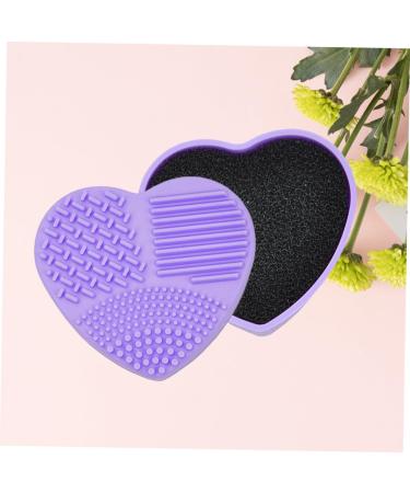 Angoily Silicone Brush Cleaner Makeup Sponge Makeup Brush Cleaner Sponge Makeup Cleaning Mat Brush Cleaning Silicone Daily Makeup Brush Cleaner Makeup Brush Purple Wet and Dry - Buy Online on GoSupps.com