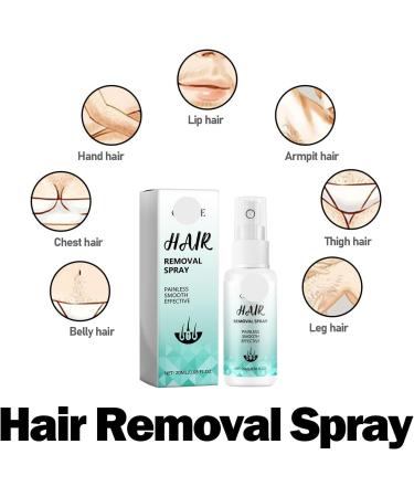 Spray D pilatoire Doux Et Lisse for Tout Le Corps Et Les Aisselles - Solution D pilatoire Douce Non Irritante Hydratante Et Rafra chissante(2PCS) - Buy Online on GoSupps.com