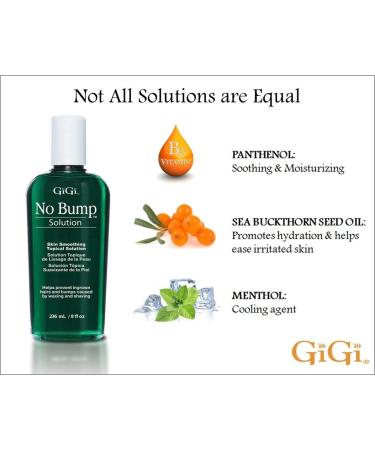 GiGi No Bump Skin Smoothing Topical Solution - 8 fl oz (Pack of 1) | Post-Shave, Waxing, or Laser Hair Removal Treatment - Buy Online on GoSupps.com
