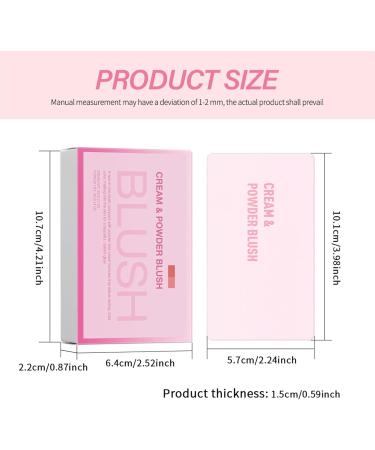 CHAKAE 2 in 1 Cream and Powder Blush Palette Compact Makeup for Long Lasting Natural Color and Smooth Application - Buy Online on GoSupps.com