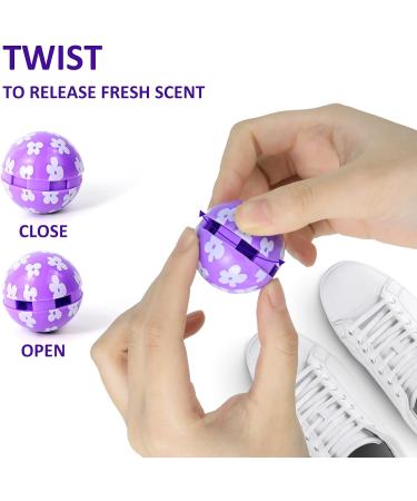 Shoe Fresheners Sneaker Shoe Deodorizer Balls 6 Pack Shoe Odour Eliminator for Shoes Gym Bag Drawers - Lavender Scent Lavender 1 count (Pack of 6) - Buy Online on GoSupps.com