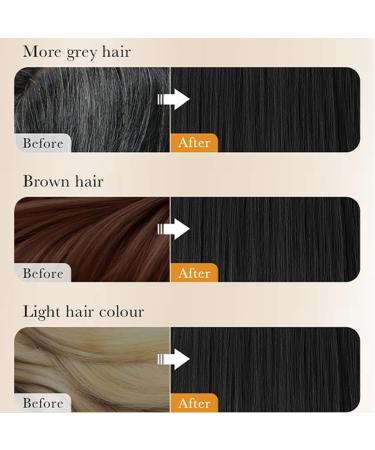 Baorder Black hair color shampoo 3in1 for colored hair of women and men covers gray hair longlasting color and immediate natural effect 400 ml black 400 ml 1er Pack - Buy Online on GoSupps.com