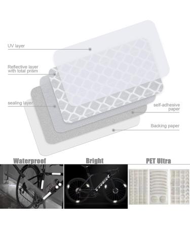 42-Piece Bicycle Rim Stickers Set | Reflective Bike Stickers for Safety | Versatile Shapes for Bikes Motorcycles Strollers & More - Buy Online on GoSupps.com
