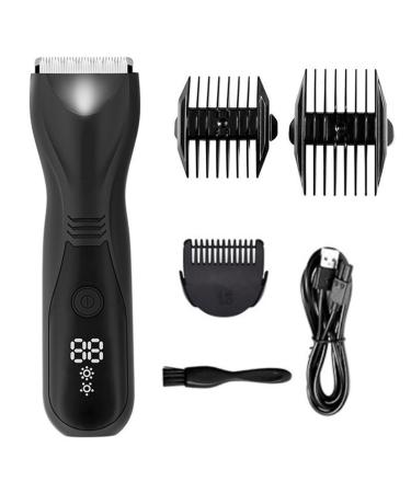 Hair Clippers Body Hair Trimmer for Men Electric Balls Trimmer Body Groomer and Pubic Groin Hair Remover Waterproof LED Display Beard Shaver With box
