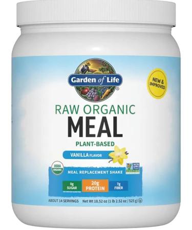 Garden of Life RAW Organic Meal Shake & Replacement - Vanilla 17.1 oz (484 g) - Nutritious Health Boost - Buy Online on GoSupps.com