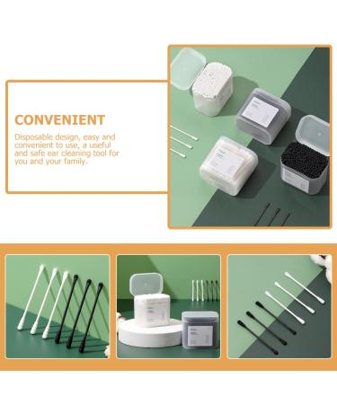 FOMIYES Reusable Ear & Eyelash Cleaning Sticks - Double-Ended Cotton Swabs Organic Absorbent Cotton for Babies | Shop Internationally - Buy Online on GoSupps.com