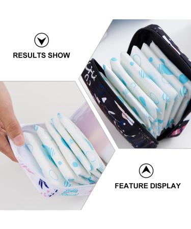 HEALLILY Portable Sanitary Napkin Bag | Cartoon Menstrual Pads Travel Pouch - 1pc - International Shipping - Buy Online on GoSupps.com