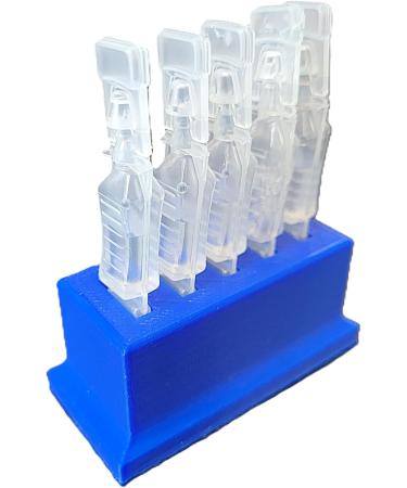 Eye Drop Vials Holder for Single-Use Disposable Drops - 5 Vial Storage - Znet3D Blue - International Shipping - Buy Online on GoSupps.com