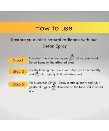 De-tan Spray with Papaya Avocado & Honey | Soothes Sunburn & Protects from UVA/UVB | Anti-Aging & Moisturizes Dry Skin - 100ML - Buy Online on GoSupps.com
