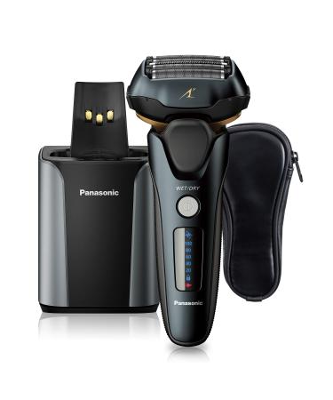 Panasonic Electric Razor for Men, Electric Shaver, ARC5 with Premium Automatic Cleaning and Charging Station, Wet Dry Shaver Men, Cordless Razor, with Pop-Up Trimmer ES-LV97-K, Black LV97 Electric Shaver & Auto Cleaning Charging System