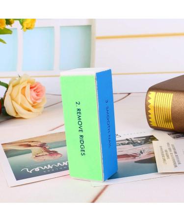 Nail Art Buffer Block Set Manicure Sanding File for Smooth Shine Remove Ridges and File Nail Edge 4 Ways Shiner with Foam + Nail File - Buy Online on GoSupps.com