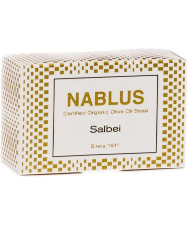 Nablus Soap - Le Savon Nablus L'Huile D'Olive Sauge id al pour les peaux sensibles ne contient pas d'huile de palme hypo-allergenique bio 100g - Buy Online on GoSupps.com