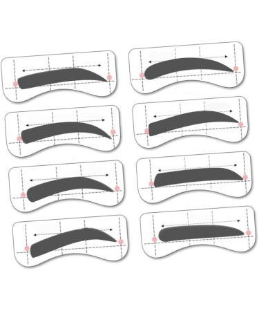 FOMIYES 96 Pairs 8 Eyeshadow Molds Eyebrow Makeup Tools Eyebrow Card Suite Eyebrow Marks Eyebrow Trimming - Buy Online on GoSupps.com