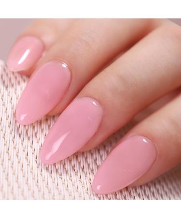 Rubber Builder Gel Base Gel Nail Polish Set - 5-in-1 Elastic Rubber Base Coat Kit | Soak Off LED/UV | Sheer Nude Pink Color | 15ml - 2pcs - Buy Online on GoSupps.com
