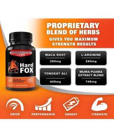 EXTREME NUTRITION LABS Hard Fox Ultimate Performance - 60 Tablets - Buy Online on GoSupps.com