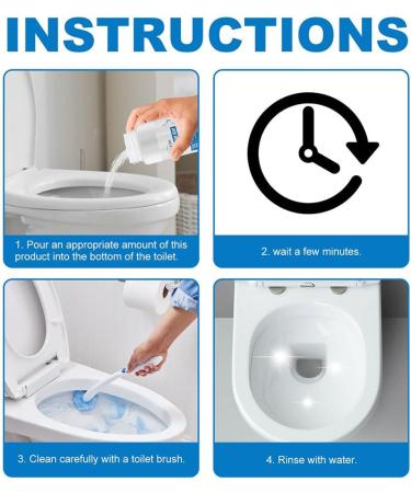 Splash Foam Toilet Cleaner Splash Toilet Cleaner Toilet Active Oxygen Agent Splash Toilet Cleaner Foam Powder Fortoilet Squatting Pans Urinals Pipe Cleaning (250G*2) - Buy Online on GoSupps.com