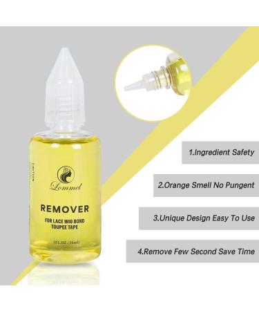 LOMMEL Strong Hold Lace Glue & Tape Extension Remover Set - Waterproof Front Wig Adhesive - 38ml Glue, 30ml Remover - Includes Silicone Brush - Buy Online on GoSupps.com