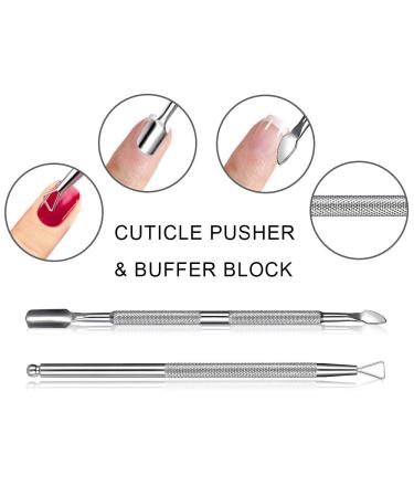 SIQUK Nail Polish Remover Kit - 700 Cotton Pads, 20 Nail Clips, Files, Cuticle Set, Brushes, Blocks & Tools - Buy Online on GoSupps.com