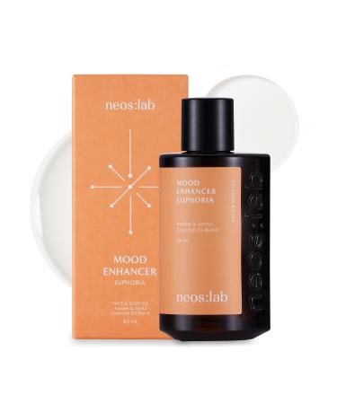 Mood Enhancer Euphoria Face & Body Oil 2.7 fl.oz. (80ml) - Vegan Aromatherapy Herbal & Rosemary & Lavender Oil Floral Scent Hydrating Facial Body Oil for Nourishing Glowy Skin Gua Sha Oil