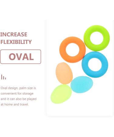 LUOZZY Hand Exercise Balls Grip Rings Kit for Strengthening Grip Reducing Stiffness Arthritis Pain Relief Exerciser - Buy Online on GoSupps.com