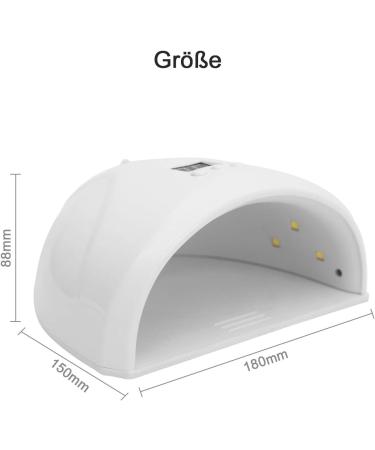 YORKING 36W UV LED Nail Dryer Lamp - 3 Modes for Finger & Toenail Gel Curing | Fast & Efficient Manicure Device - Buy Online on GoSupps.com