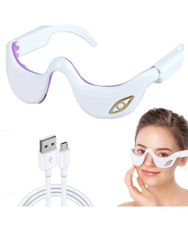iksvmsis Eye Massager, Eye Care Device, Electric Eye Massager, Eye Heating Pad with Heat 3 Levels of Strength and Temperature