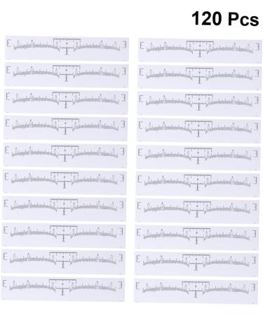 Angoily 120pcs Eyebrow Shaping Tool Makeup Tools Jewel Measurement Tool Vernier Caliper Sticker Disposable - Buy Online on GoSupps.com