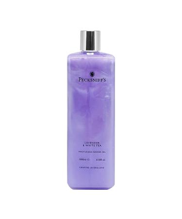 Pecksniff's Lavender & White Tea Shower Gel - 33.8oz - Gentle Cleanser for Sensitive Skin - Moisturizing & Hydrating - Natural, Cruelty-Free Body Wash - Buy Online on GoSupps.com