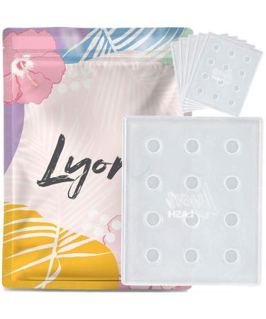 Lyon Lash Glue Tray | Eyelash Extensions Reusable Adhesive Holder/Palette | For Single Drops Of Glue and Lash Fans Adjustment| | Classic & Volume Lashing | Eyelash Extension Supplies (5 Pieces) 5 Count (Pack of 1)