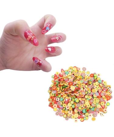 Polymer Clay Beads Fruit Smiley Handmade Beads 1000pcs DIY Fruit Polymer Clay Slices Nail Art Sticker Tip Decorations 5-7mm - Buy Online on GoSupps.com