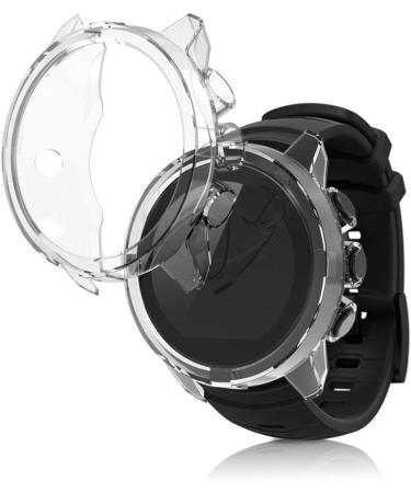 kwmobile 2-Pack Suunto 9/9 Baro/Spartan Sport Wrist HR Fitness Tracker Frame - TPU Silicone Cover - Transparent (Set of 2) - Buy Online on GoSupps.com